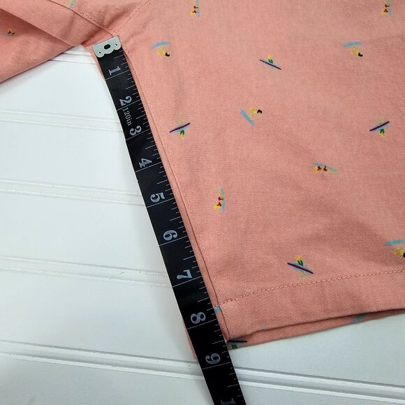 Jachs Men's Pink Surfer Print Stretch Twill Chino Bleecker Shorts Size 33 NWT - Picture 14 of 15